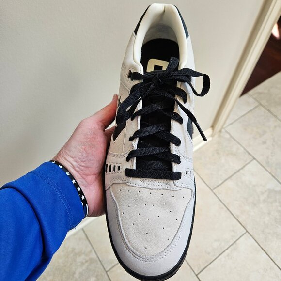 NWOT Converse Men's AS-1 Pro Leather/Suede Sneakers, White/Black, Sz 12 - Picture 14 of 16